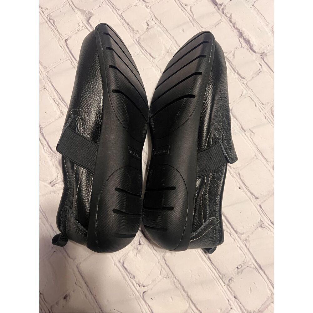 Thom McAn Women's Size 10 Wide Dalton Black Leather Slip On Shoes Everyday Comfy - Picture 7 of 10